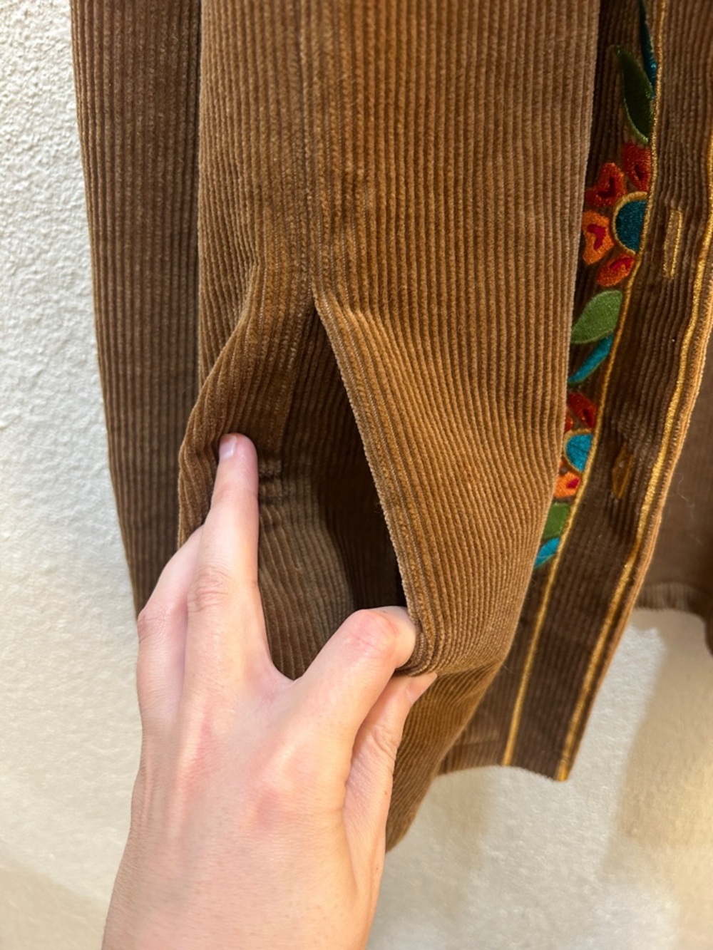 Vintage Bob Macke Embroidered Corduroy Chore Jacket Size Large - Picture 13 of 14